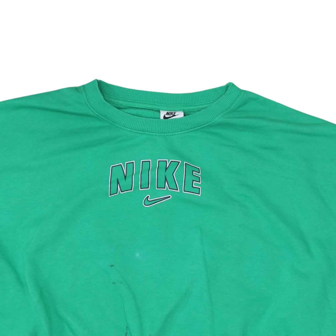 Womens UK Size M Nike Green Pullover Sweatshirt