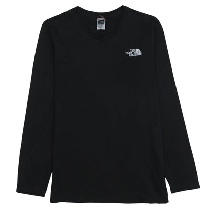 The North Face Men's Black Long Sleeve Cotton Logo T-Shirt Size S