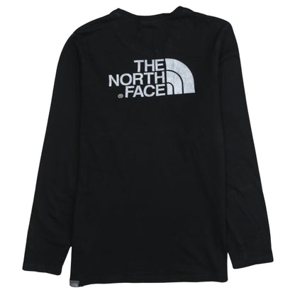 The North Face Men's Black Long Sleeve Cotton Logo T-Shirt Size S