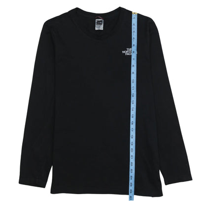 The North Face Men's Black Long Sleeve Cotton Logo T-Shirt Size S
