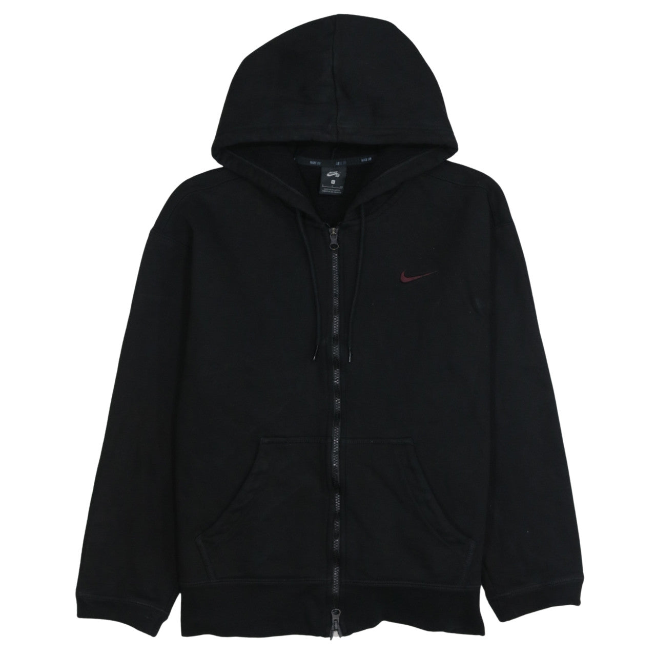 Mens UK Size S Nike Black Full Zip Hoodie