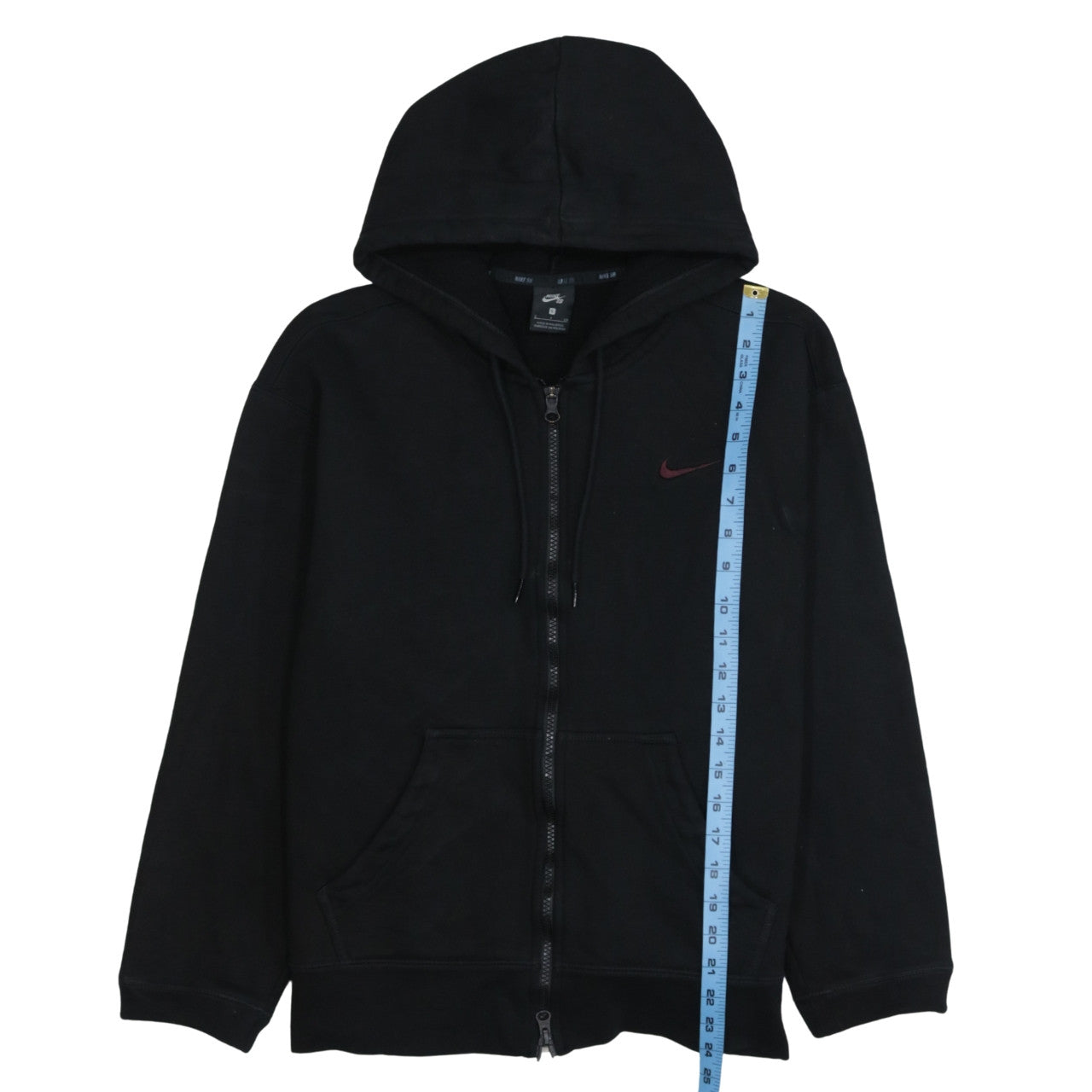 Mens UK Size S Nike Black Full Zip Hoodie