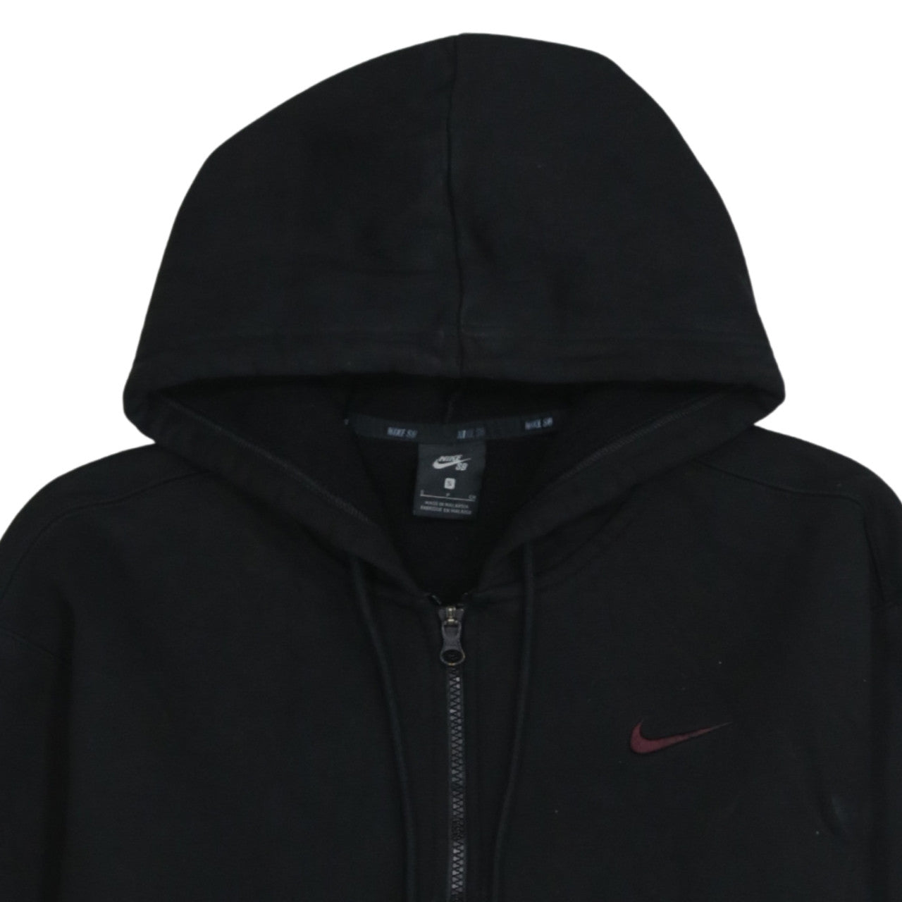 Mens UK Size S Nike Black Full Zip Hoodie