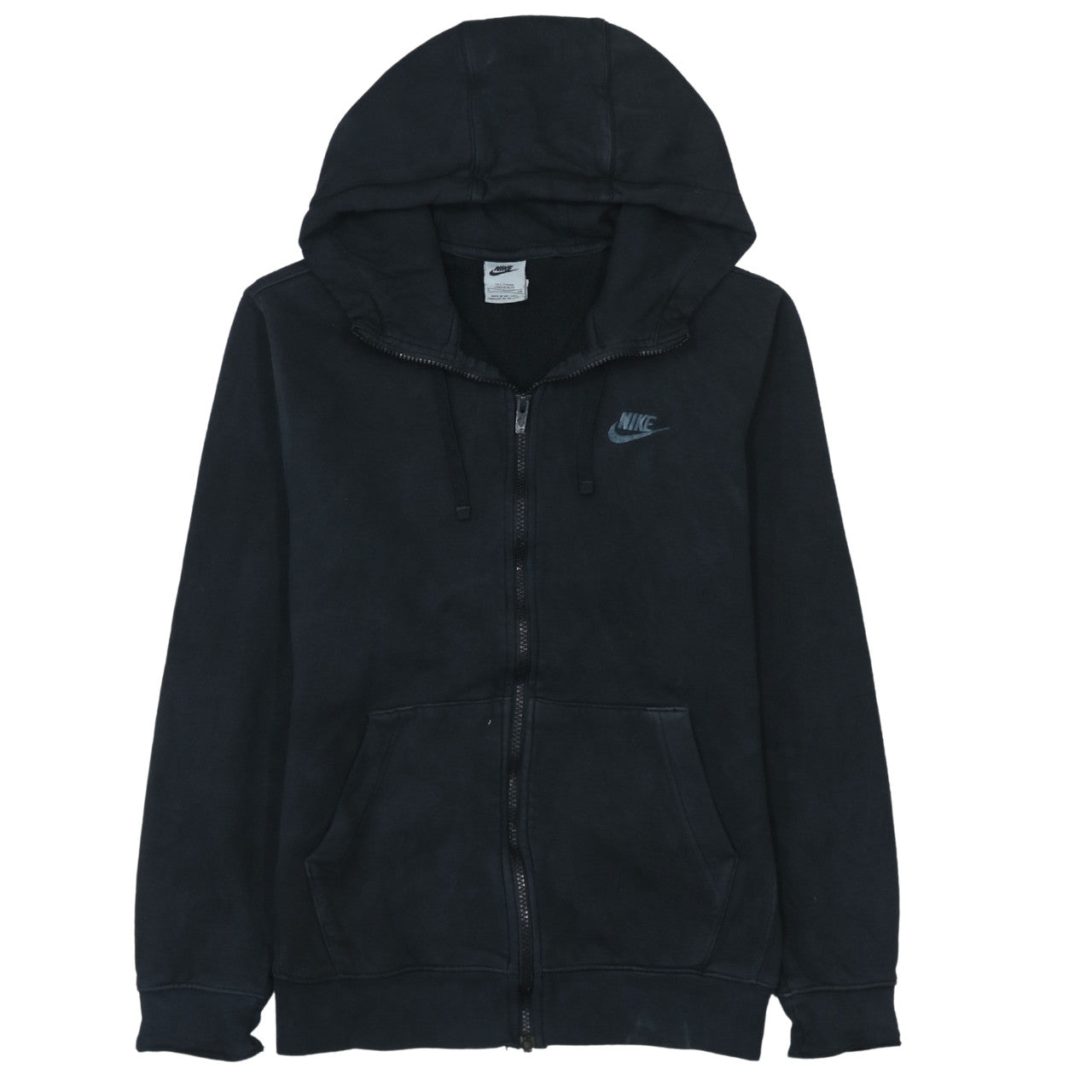 Mens UK Size S Nike Black Full Zip Hoodie