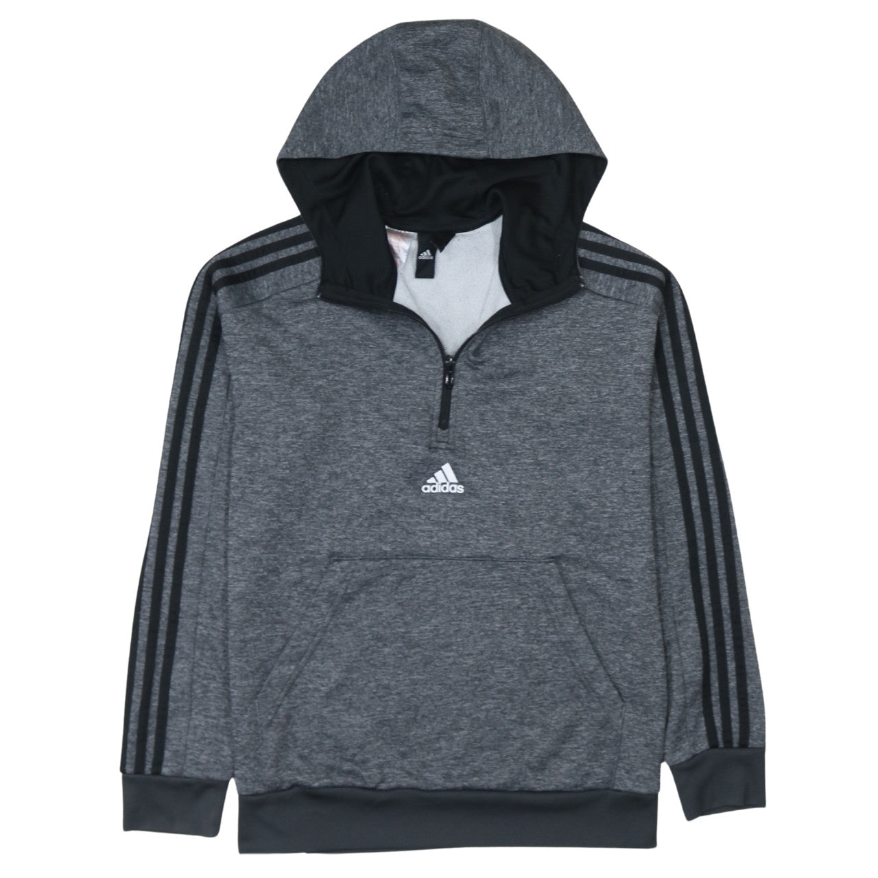 Boys UK Size 10-11 Years adidas Grey Pullover Hoodie