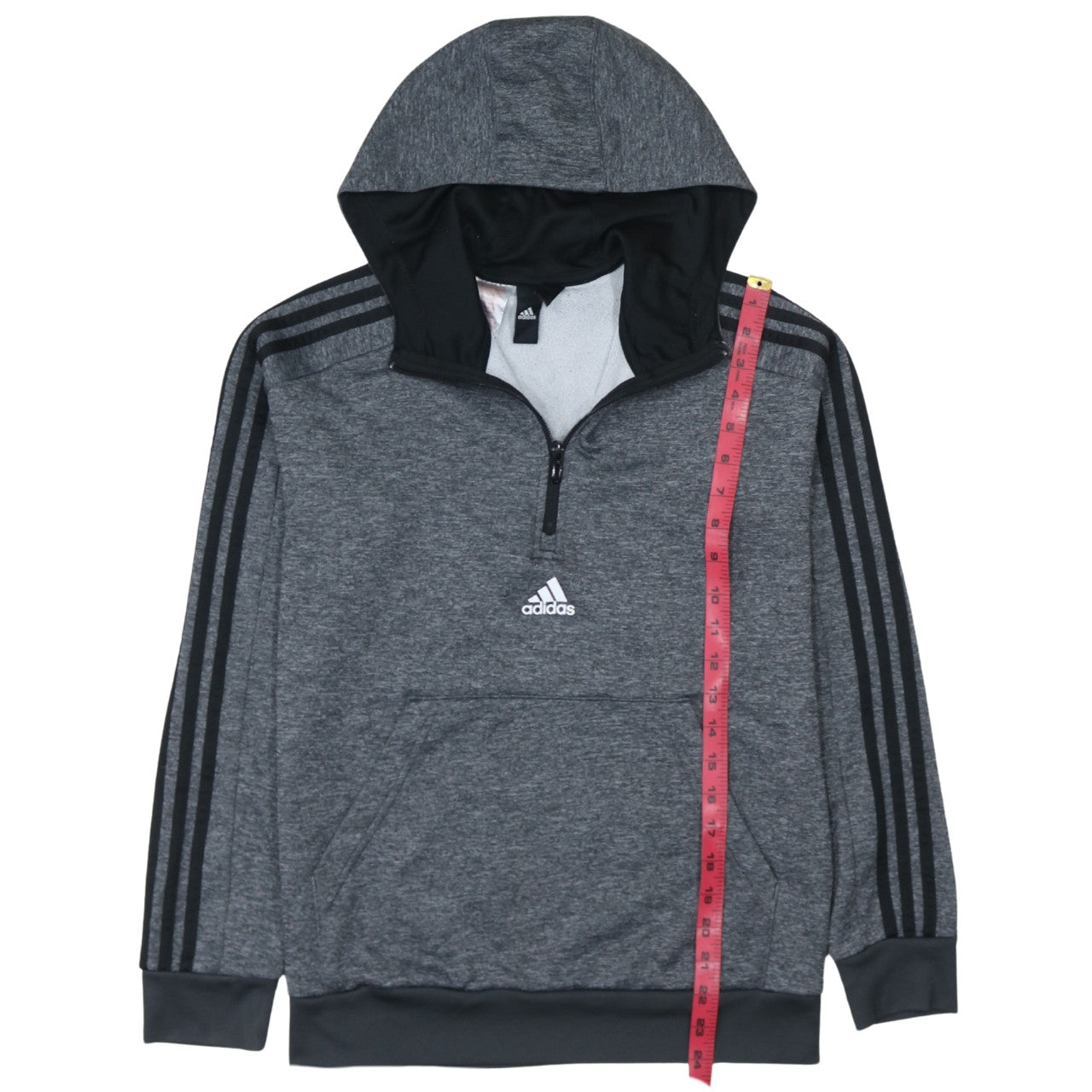 Boys UK Size 10-11 Years adidas Grey Pullover Hoodie
