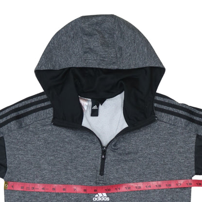Boys UK Size 10-11 Years adidas Grey Pullover Hoodie