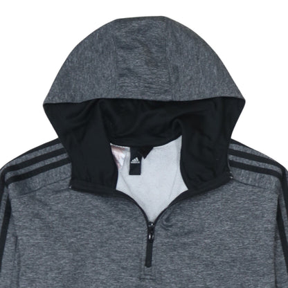 Boys UK Size 10-11 Years adidas Grey Pullover Hoodie