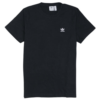 Adidas Boys Black Cotton Short Sleeve T-Shirt Size L Sports Logo Top