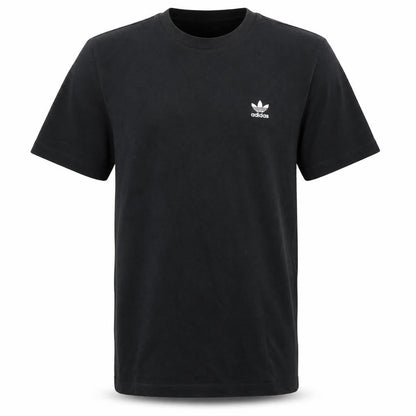Adidas Boys Black Cotton Short Sleeve T-Shirt Size L Sports Logo Top