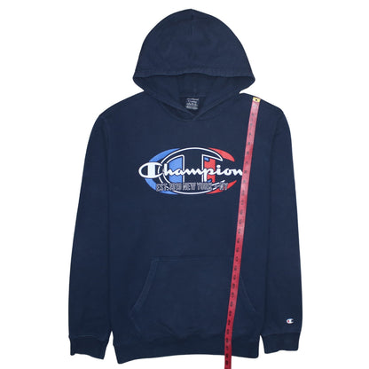 Mens UK Size XL Champion Blue Pullover Hoodie