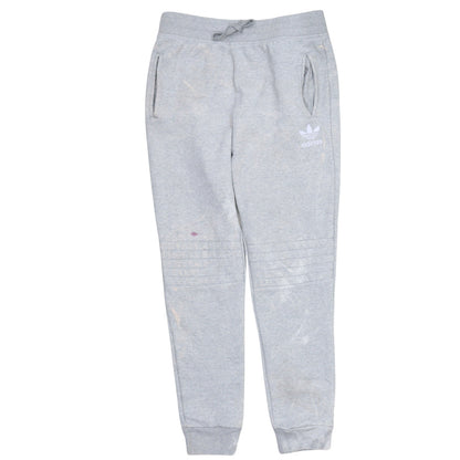 adidas Boys Grey Jogger Sweatpants 13-14 Years Regular Fit Fleece Trousers