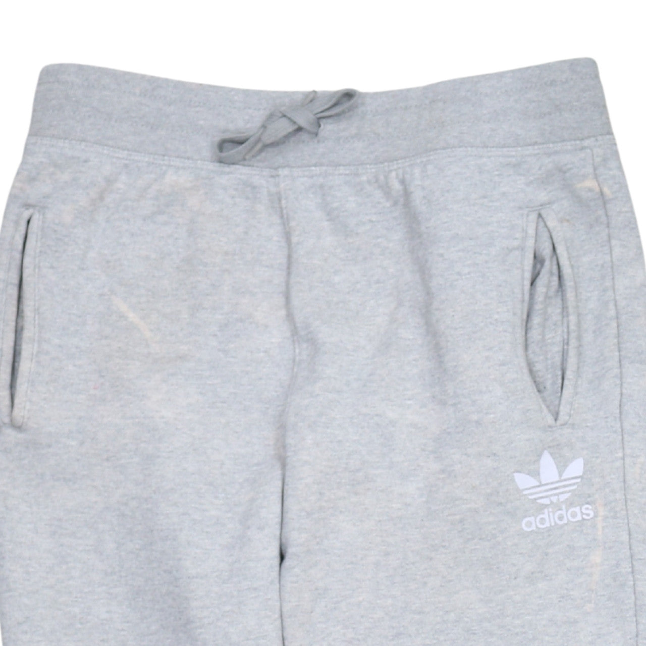 adidas Boys Grey Jogger Sweatpants 13-14 Years Regular Fit Fleece Trousers