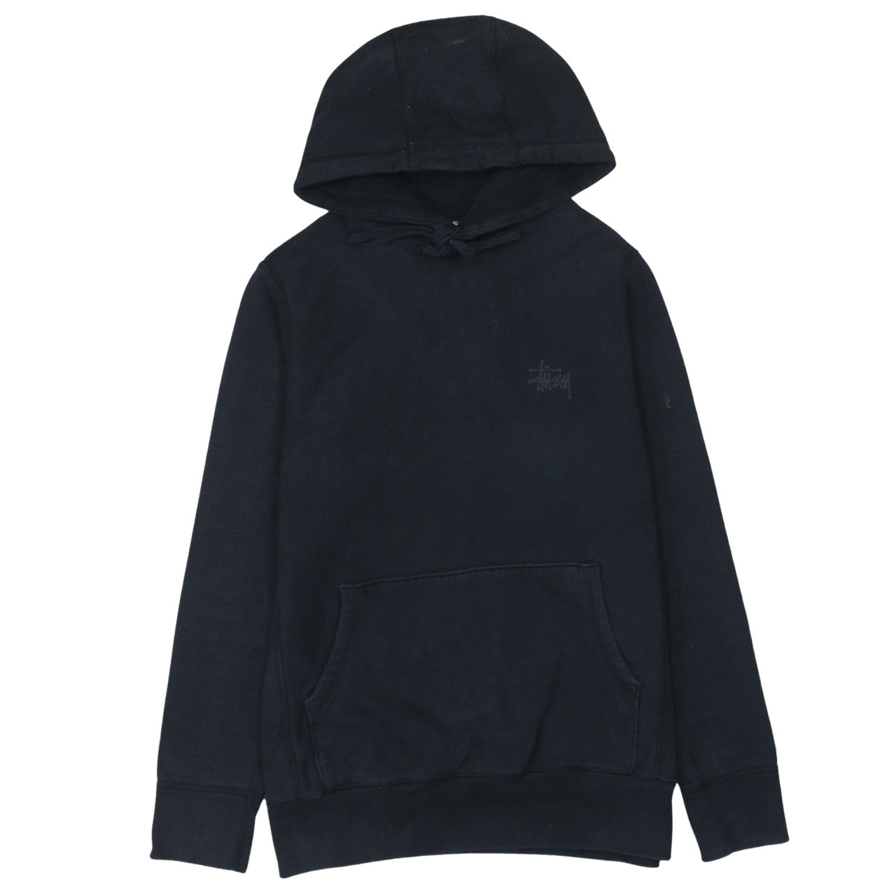 Mens UK Size S Stussy Black Pullover Hoodie