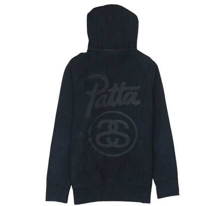 Mens UK Size S Stussy Black Pullover Hoodie