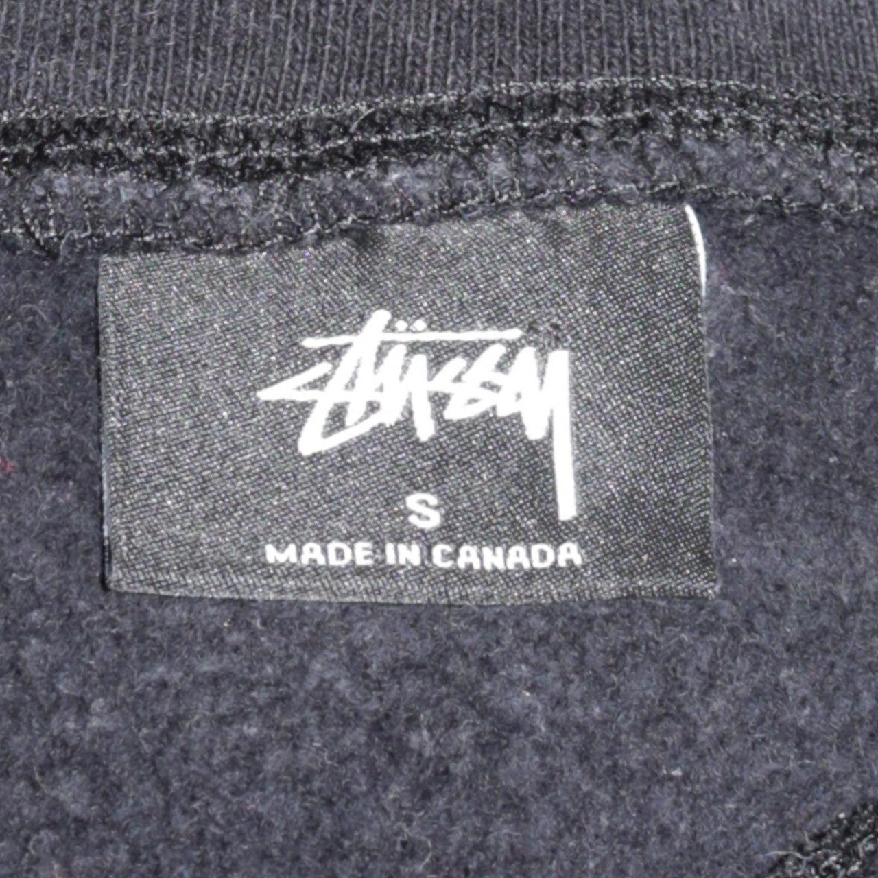 Mens UK Size S Stussy Black Pullover Hoodie