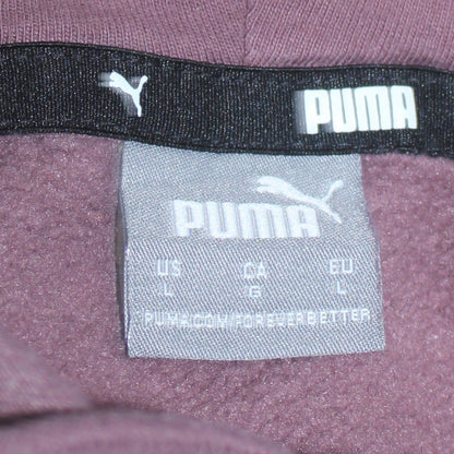 Womens UK Size L PUMA Brown Pullover Hoodie