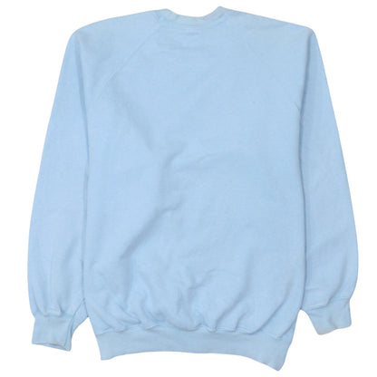Mens UK Size L Fruit of the Loom Blue Pullover Sweatshirt