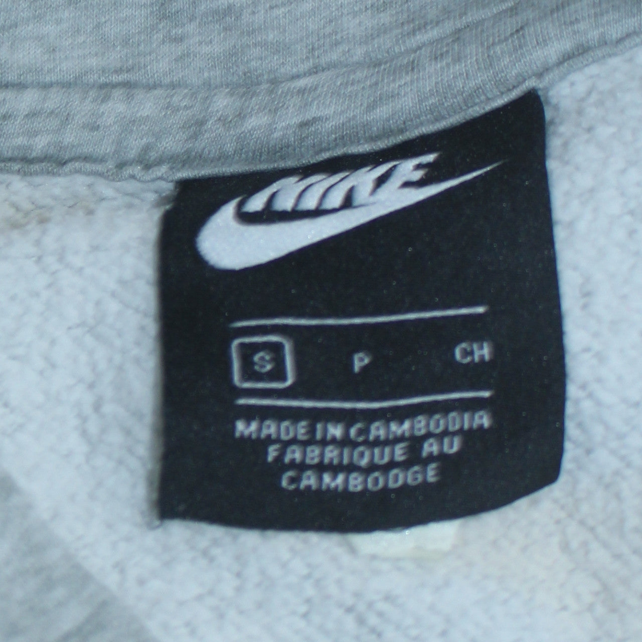 Mens UK Size S Nike Grey Pullover Hoodie
