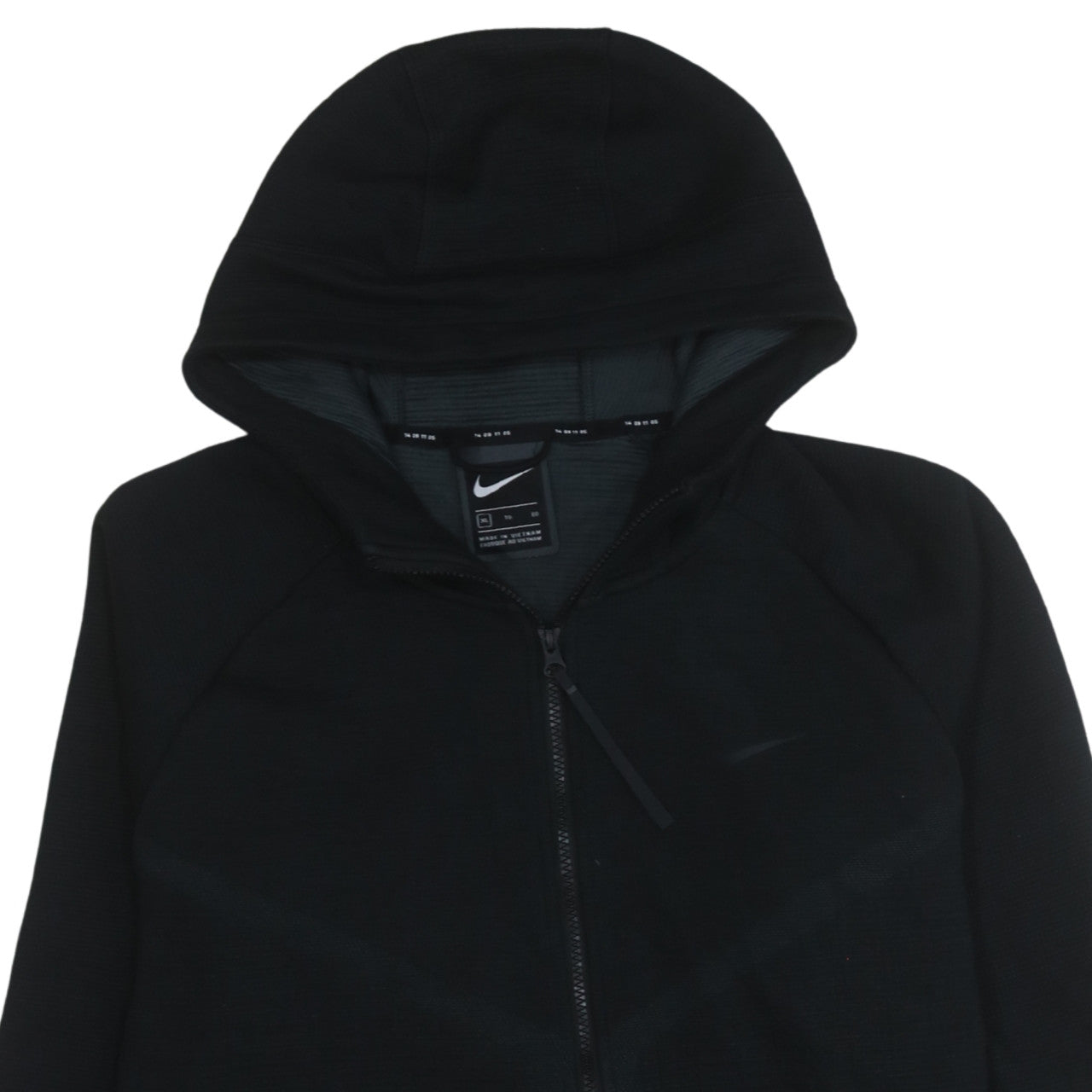 Mens UK Size XL Nike Black Full Zip Hoodie