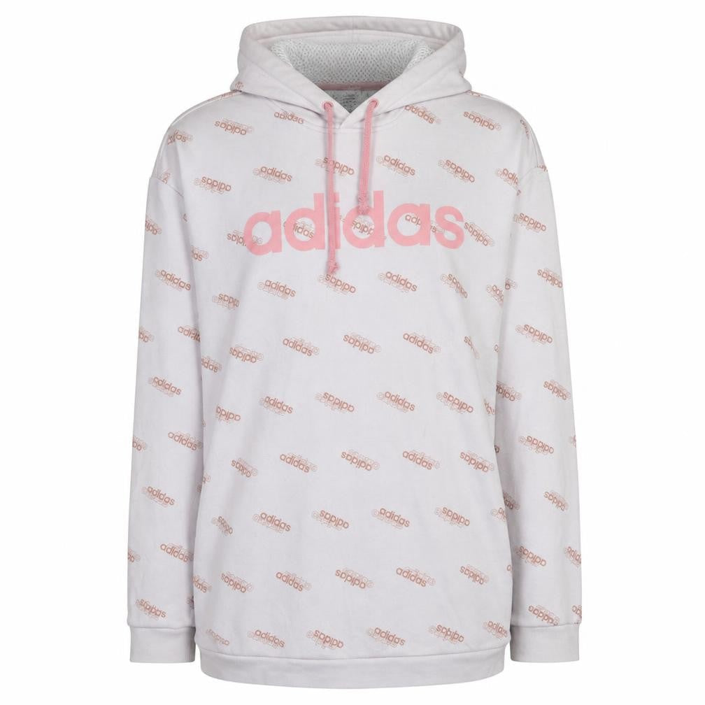 Womens UK Size S adidas White Pullover Hoodie