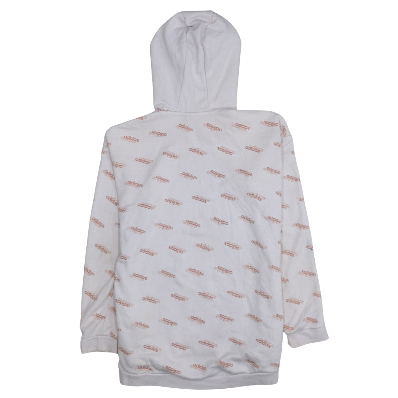 Womens UK Size S adidas White Pullover Hoodie