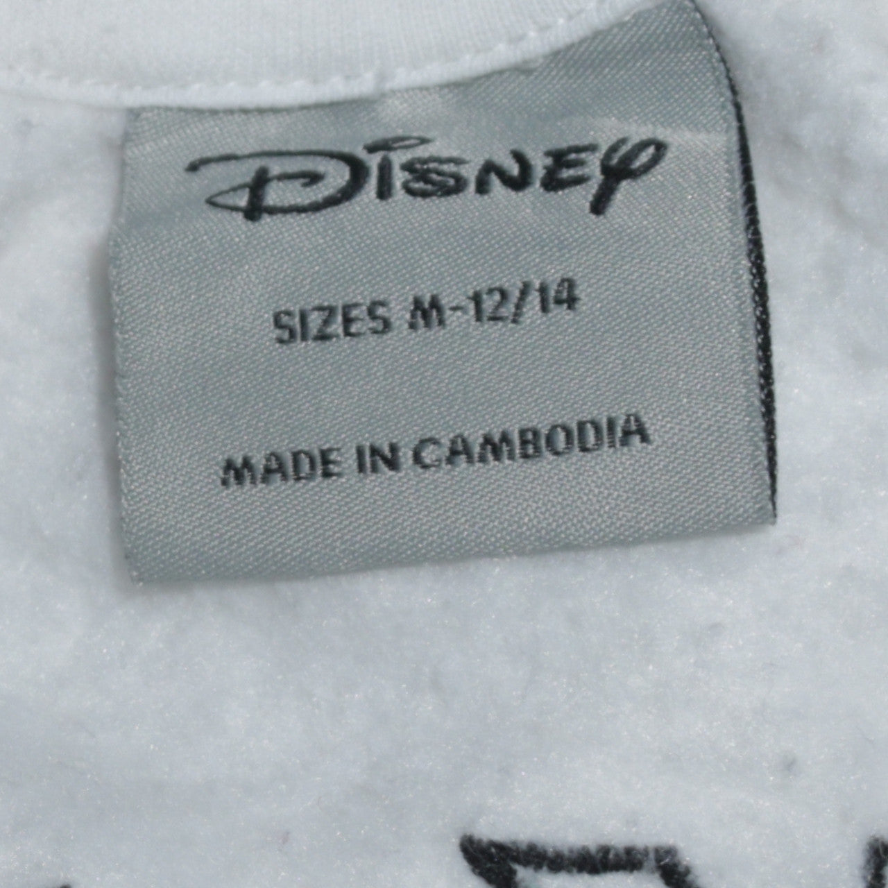 Womens UK Size 12 Disney White Pullover Sweatshirt