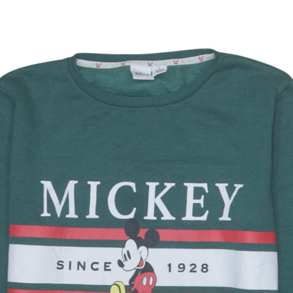 Womens UK Size S Disney Green Pullover Sweatshirt