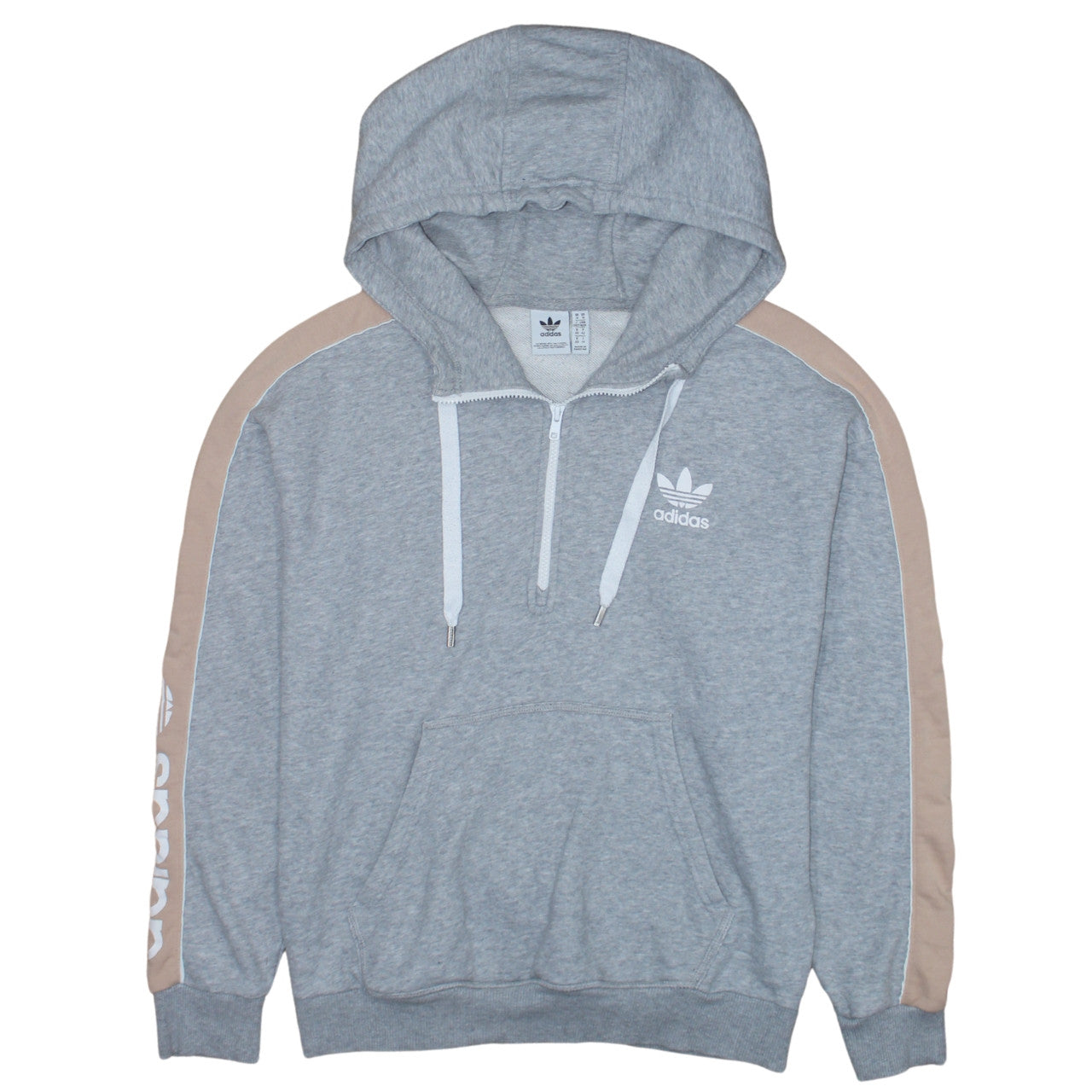 Womens UK Size 14 adidas Grey Pullover Hoodie