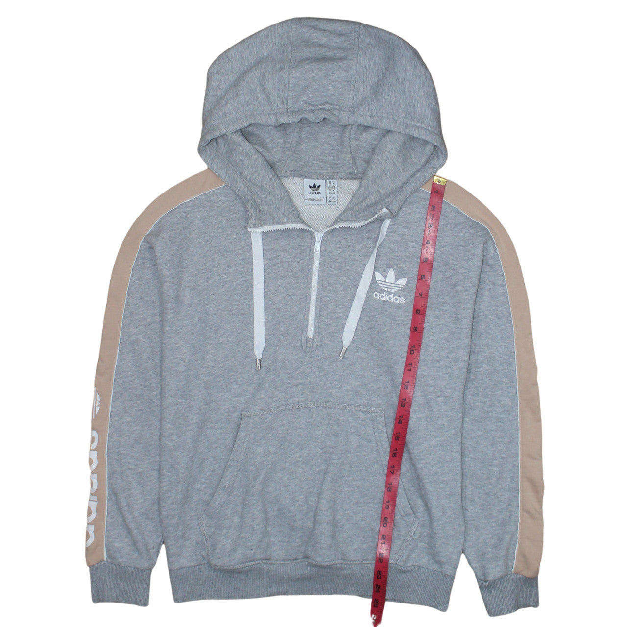 Womens UK Size 14 adidas Grey Pullover Hoodie