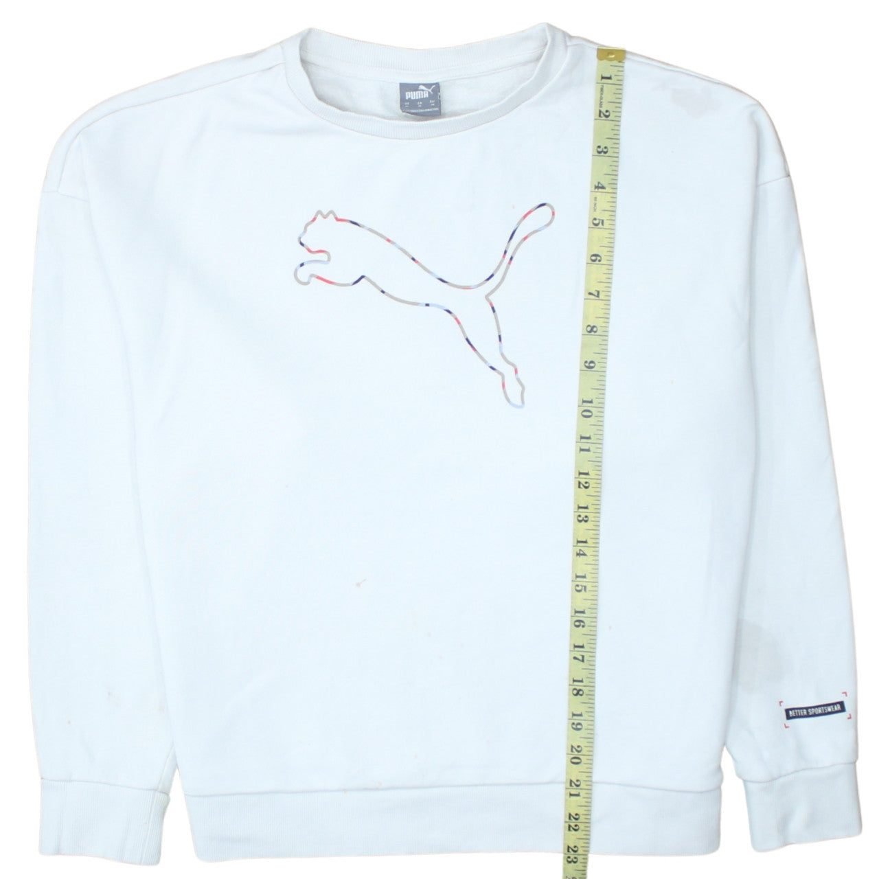 Womens UK Size M PUMA White Pullover Sweatshirt