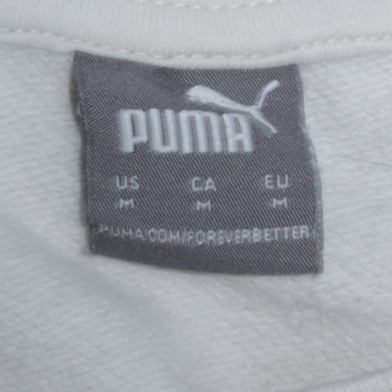 Womens UK Size M PUMA White Pullover Sweatshirt