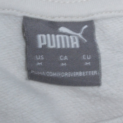 Womens UK Size M PUMA White Pullover Sweatshirt