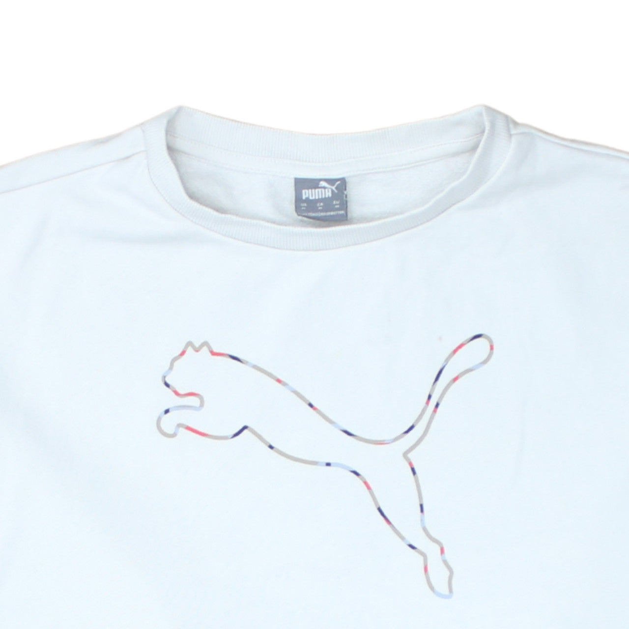 Womens UK Size M PUMA White Pullover Sweatshirt