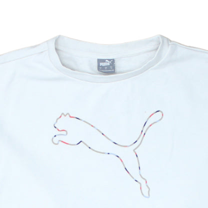 Womens UK Size M PUMA White Pullover Sweatshirt