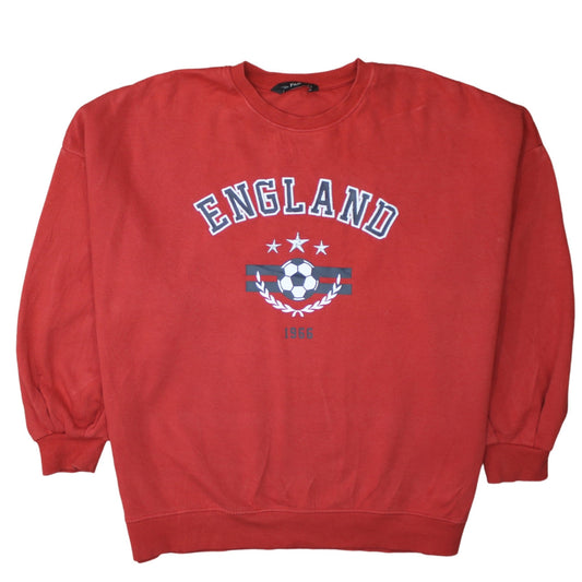 Womens UK Size 16 F&F Red Pullover Sweatshirt