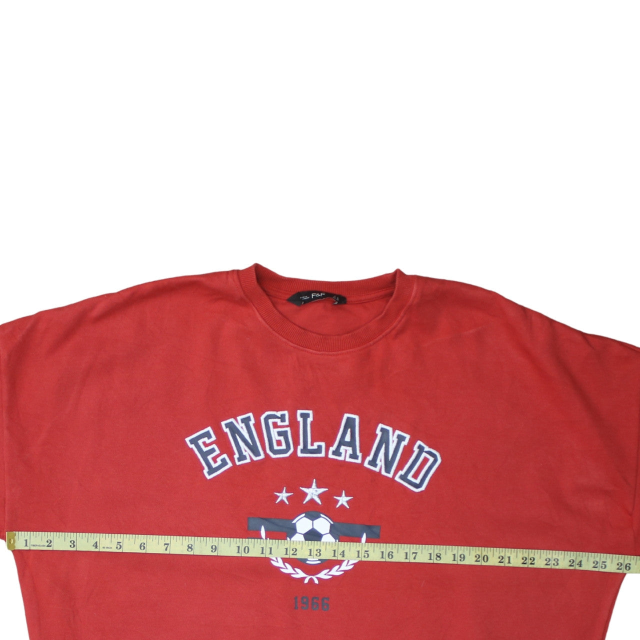 Womens UK Size 16 F&F Red Pullover Sweatshirt