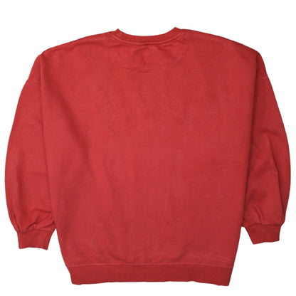 Womens UK Size 16 F&F Red Pullover Sweatshirt
