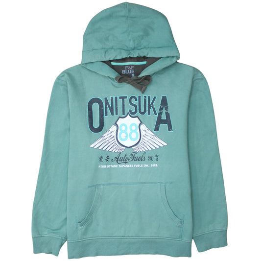 Mens UK Size L F&F Green Pullover Hoodie