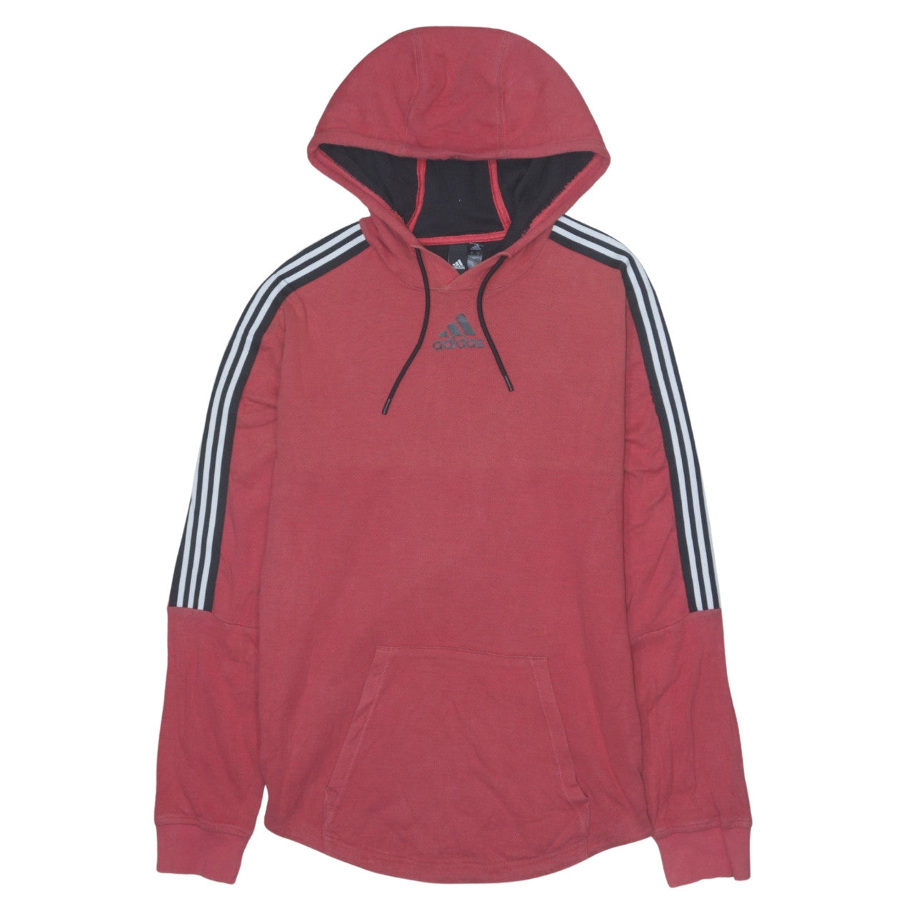 Mens UK Size S adidas Red Pullover Hoodie