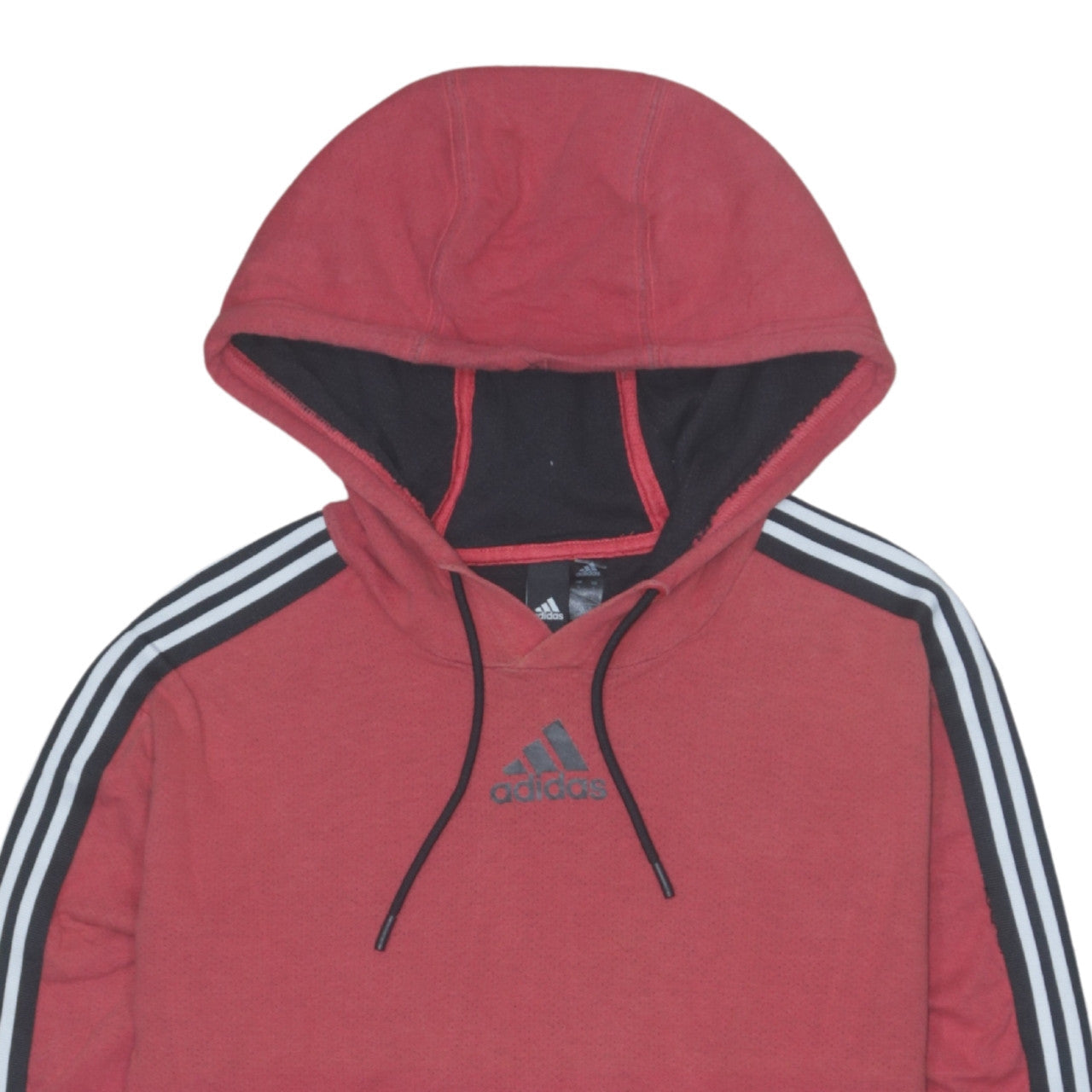 Mens UK Size S adidas Red Pullover Hoodie