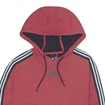 Mens UK Size S adidas Red Pullover Hoodie