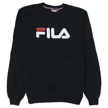 Mens UK Size S FILA Black Pullover Sweatshirt