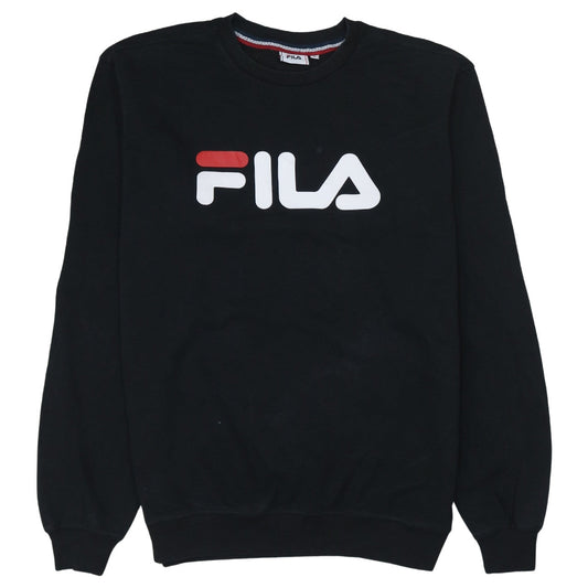 Mens UK Size S FILA Black Pullover Sweatshirt