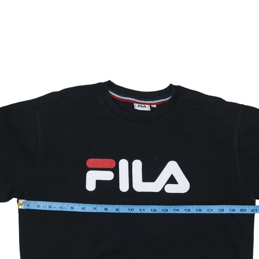Mens UK Size S FILA Black Pullover Sweatshirt