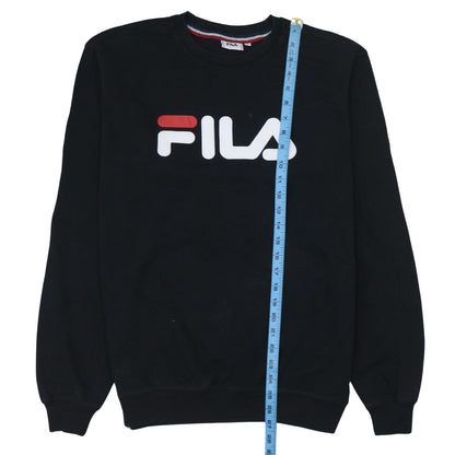 Mens UK Size S FILA Black Pullover Sweatshirt