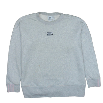 Womens UK Size 10 adidas Grey Pullover Sweatshirt