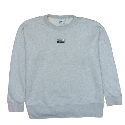 Womens UK Size 10 adidas Grey Pullover Sweatshirt