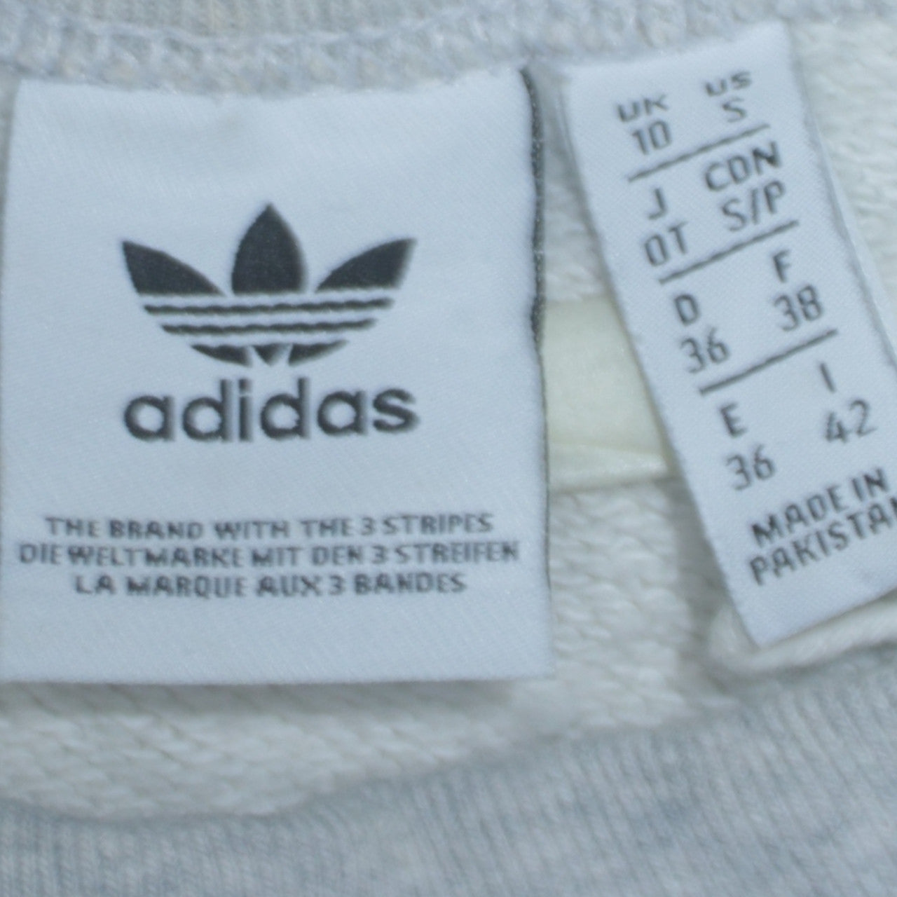 Womens UK Size 10 adidas Grey Pullover Sweatshirt