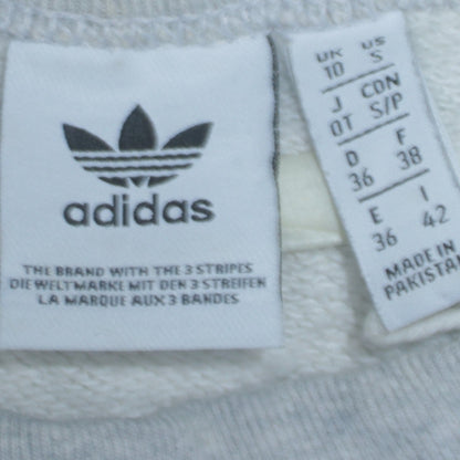 Womens UK Size 10 adidas Grey Pullover Sweatshirt